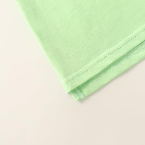 Image of Noomelfish Girls Short Sleeve Heart Pocket T-Shirts Casual Cotton Tee Tops Blouse (5-12 Years)