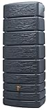4rain® Wandtank Slim Stone Dekor graphite grey 500L