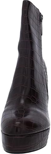 GUESS Womens Dejah 2 Faux Leather Platform Ankle Boots Brown 9.5 Medium (B,M) | Image 2