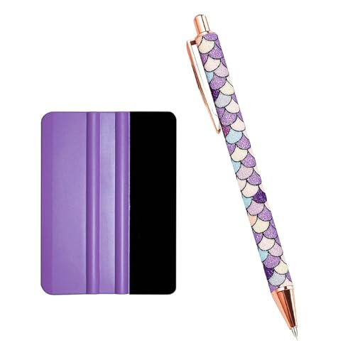 AWJUWHBJ 2 strumenti per diserbo in vinile e lavavetri infeltriti per la creazione di penna a rilascio d'aria con strumento raschietti