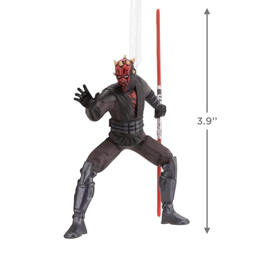 Hallmark Star Wars Darth Maul Hanging Ornament, Star Wars Tree Decoration, Resin Hanging Ornament, Gifts for Christmas, Black and Red - Image 3