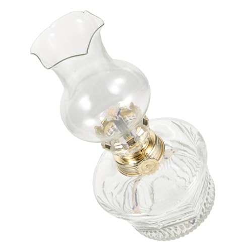 Cabilock Lámpara De Queroseno Retro De Vidrio Lámpara De Aceite para Iluminación Hogar Decoración Vintage para Acampar