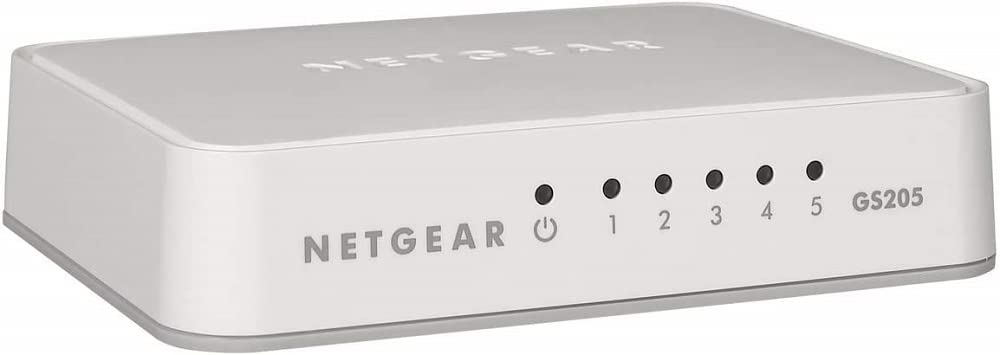 Switch Ethernet Netgear GS205 5 Ports RJ45 Gigabit