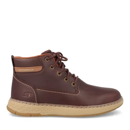 Image of Skechers Men's USA Garlan - Deno Round Toe Waterproof Lace Up
