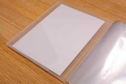 eco-eco A6 Size 50 Percent Recycled 40 Pocket Clear Presentation Display Book, Storage Case Portfolio Art Folder with Plastic Sleeves, Pack of 6 Folders, eco201x6 - Image 4