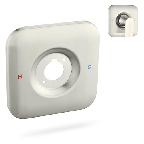 Replacement Shower Escutcheon Plate for Moen T2471BL Gibson Posi-Temp Trim Kit, Durable Metal Cover Plate, Valve & Handle Not Included (Brushed Nickel)