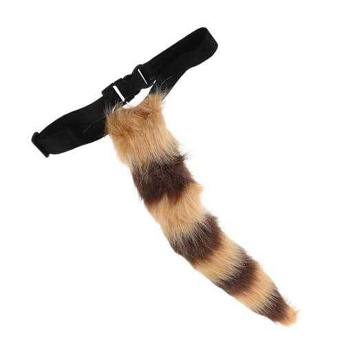Cola de peluche realista accesorio versátil para cosplay desmontable y suave