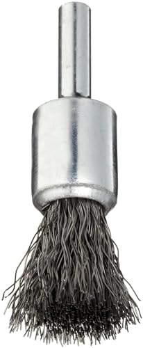 Weiler 10002 1/2" Crimped Wire End Brush, .0104" Steel Fill, Made in the USA (Pack of 10)