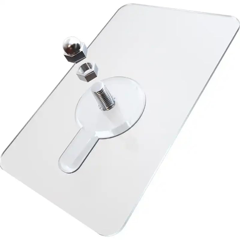 Wall Hooks for Hanging Screw Free Sticker for Mount Wall Shelf 2 in 1 Reusable Adhesive Hooks Heavy Duty Waterproof Rustproof (10 Pcs)