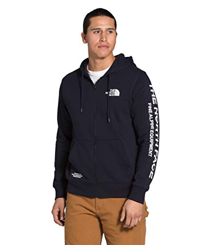 The North Face Men's Brand Proud Full Zip Hoodie, Aviator Navy/TNF White, XL
