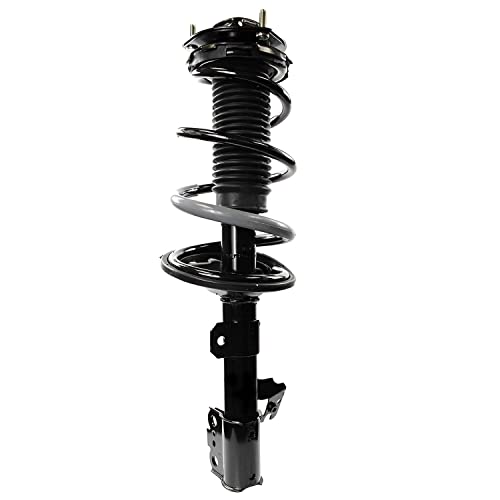 Image of Detroit Axle - AWD Front 4pc Struts Kit for 01-03 Toyota Highlander, 2 Struts & Coil Spring 2 Outer Tie Rod Ends 2001 2002 2003 Replacement