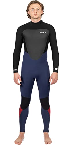 Image of Gul Mens Response 3/2mm GBS Back Zip Wetsuit - Navy Black - Thermal Warm Heat Layer Layers Easy Stretch Waterproof