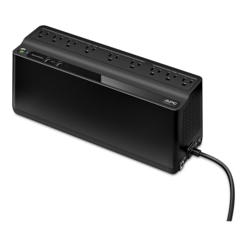 APC BE850G2 UPS Battery Backup & Surge Protector for Computer, Router, NAS