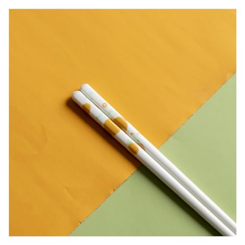UHRLGHS Japanese Cute Porcelain Chopstick Gift, 10 Pairs China High-Grade Bone Ceramics Reusable Chopsticks, Classic Chinese Traditional Stylish Gift,Dishwasher Safe Chopsti W (Q)