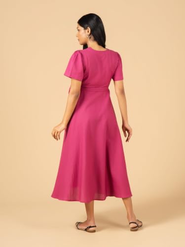 Image of The Mom Store Maternity and Nursing Wrap Dress for New Mom | Pre and Post Pregnancy Wear for Womens | Trendy Stylish Printed Friendly Dresses for Women | Comfortable