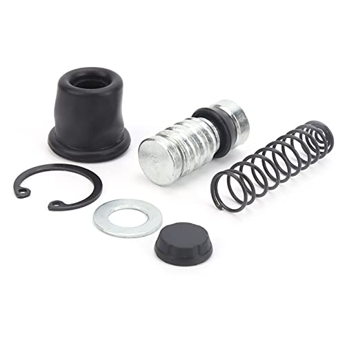 Moldura de la Bomba de Freno de Embrague de Motocicleta Pistón de Pistón, Embrague de Motocicleta Junta de Freno de Aluminio Aleación de Trasero de Trasero Reparación con Accesorios para Scooter de