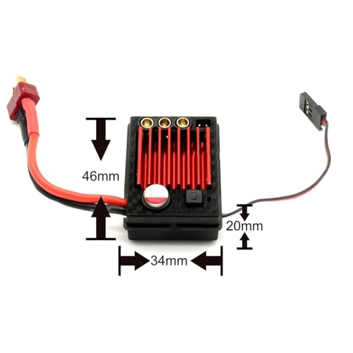 ESC sin escobillas 45A para solucionar tirones en coches RC Hyper Go y Monster 1/14 2