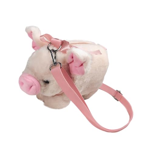 Pochette de rangement extérieure peluche pour cosmétiques rose