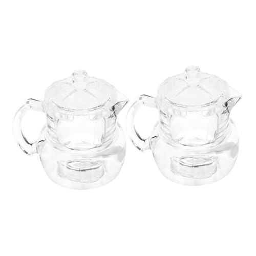 Cabilock 2pcs Honey Jar Dispenser Versatile Syrup Container for Kitchen Leakproof Acrylic Design for Honey Jam and Liquid Food Storage