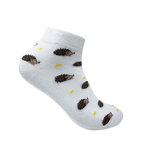 Image of Mint & Oak Men Ankle Socks, Printed Funky Socks, Cotton Unisex Ankle Length Sock, Odour Free Socks - Pack of 1