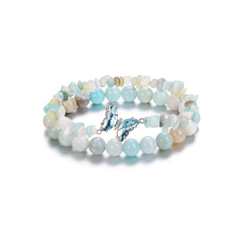 CrystalTears Amazonite Healing Bracelet with Charms Cover