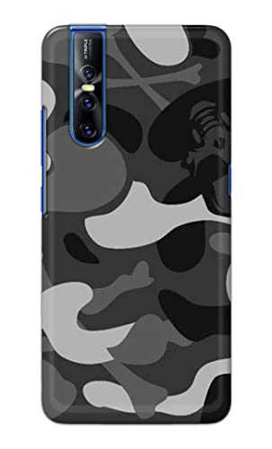 Image of Printed Hard Back Cover Case for Vivo V15 Pro Back Cover (Army Pattern) -1302