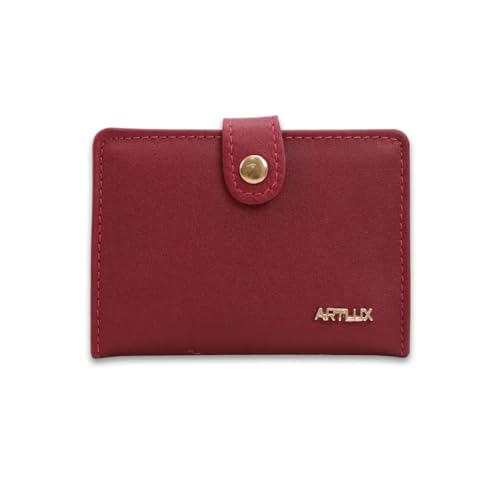 Carteira c/Espelho em Couro Artlux (Vermelho)