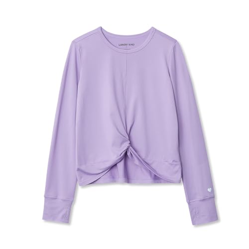 Lands' End Girls Active Long Sleeve Twist Top