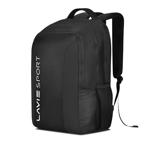 Image of Lavie Sport Squad 34L Casual Backpack | Fits Upto 15 Inch Laptop Backpack | Laptop Compatiable | Rain Cover | for Men & Women