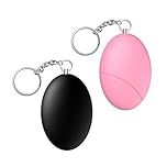 Personal Alarms for Women, 2 Pack 120dB Loud Personal Safety Alarm Keychain, Small Emergency Security Alarm with Keyring, Portable Protection Device for Women Girls Kids Elderly Dog Walkers