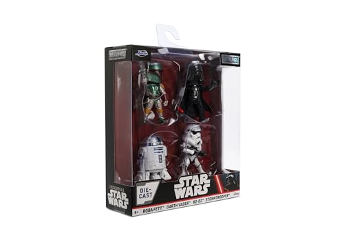 Jada Toys Star Wars Die-Cast Figuren 4er Set 2.5 Zoll, Darth Vader...