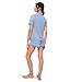 Eberjey Womens Gisele Relaxed Short Pj Set Wedgewood S