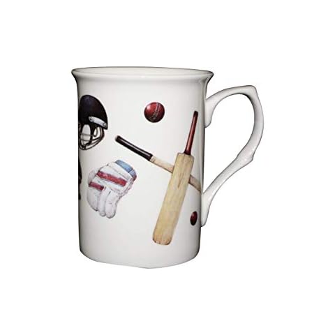 A FINE Bone China Cricket Mug Cup Beaker New Christmas Xmas Dishwasher + Microwave Proof Cover