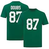 Shxinet Romeo Doubs T-Shirt Green Kid Football Stitched T-Shirt