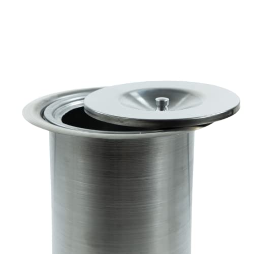 Lixeira Pia Cozinha Embutir Granito Inox Alumínio Luxo 3 Lts