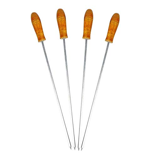 Image of Wellberg Multipurpose Electic and Non Electric Charcoal Barbeque (Black, Iron) 4 pcs wooden handle skewers, tong. Electric Grill
