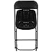 Flash Furniture Hercules Series Plastic Folding Chair - Black - 650LB Weight Capacity Comfortable Event Chair - Lightweight Folding Chair