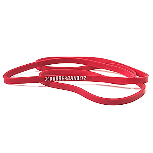 Medium 12 In Powerlifting Band Pair - #2 Red - 20-35 Lb (9-16 Kg) Resistance #TOP4