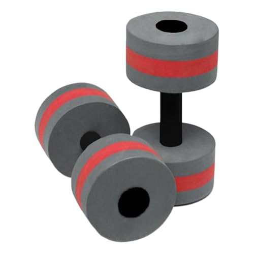 Mancuernas flotantes para piscina, pesas de agua ligeras para ejercicio acuático, equipo aeróbico de natación para fitness, deportes al aire libre, entrenamiento de resistencia, 2 piezas, 11.14 x 5.91