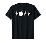 Cast Iron Skillet Cooking Heartbeat EKG Design T-Shirt