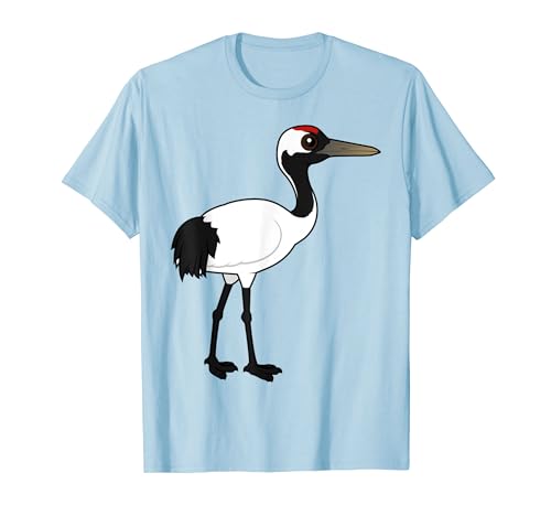 Cute Cartoon Red-crowned Crane Birdorable Bird Species T-Shirt