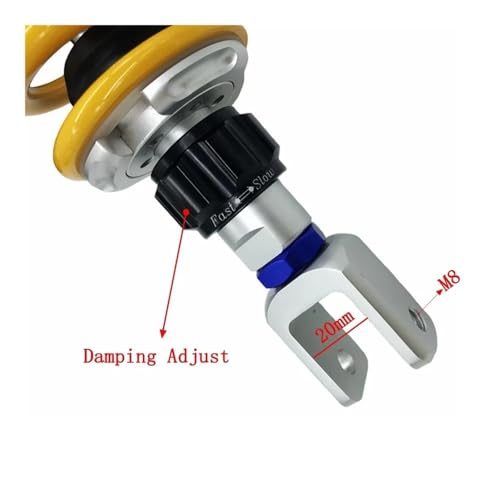 Amortisseur moto arrière universel 320mm 330mm 340mm 350mm 360mm réglable