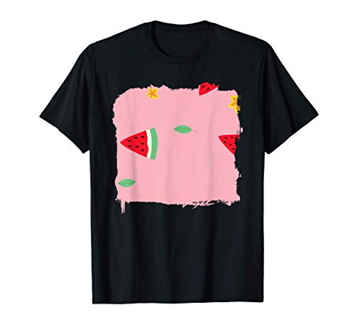 Watermelon Leaves Pattern Summer Cute Fruit Lover Gifts Camiseta