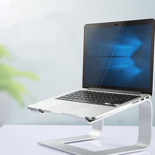 Soporte para laptop de aleación de aluminio ajustable plateado miniatura 5