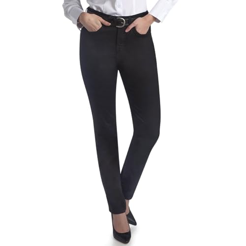 Dickies Womens High Rise Skinny Twill Pants, Rinsed Black, 27 US - image 1