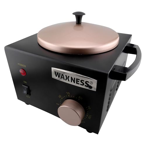 Image of Waxness WN-5001 Elite-Series Professional Wax Heater - Black, 1 lb Capacity, Electronic Temperature Control, 150W, for Professional Use