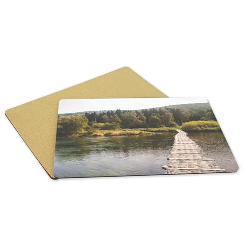 Sets de table liège anti-rayure napperons souples grand format pour protéger table bois - 5