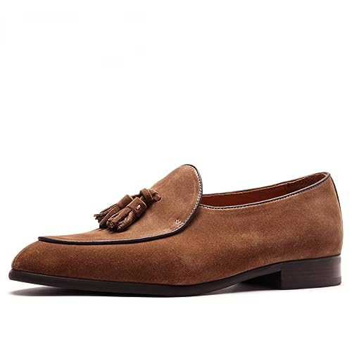 Men's Loafers & Slip-ons Casual Tassel Suede Loafers for Men