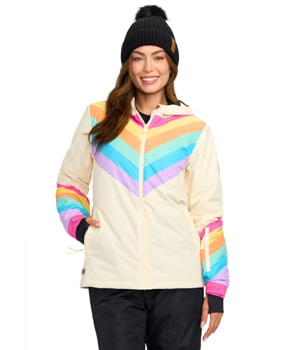 Vente de vêtement de ski imperméable femmes Tipsy Elves veste à capuche