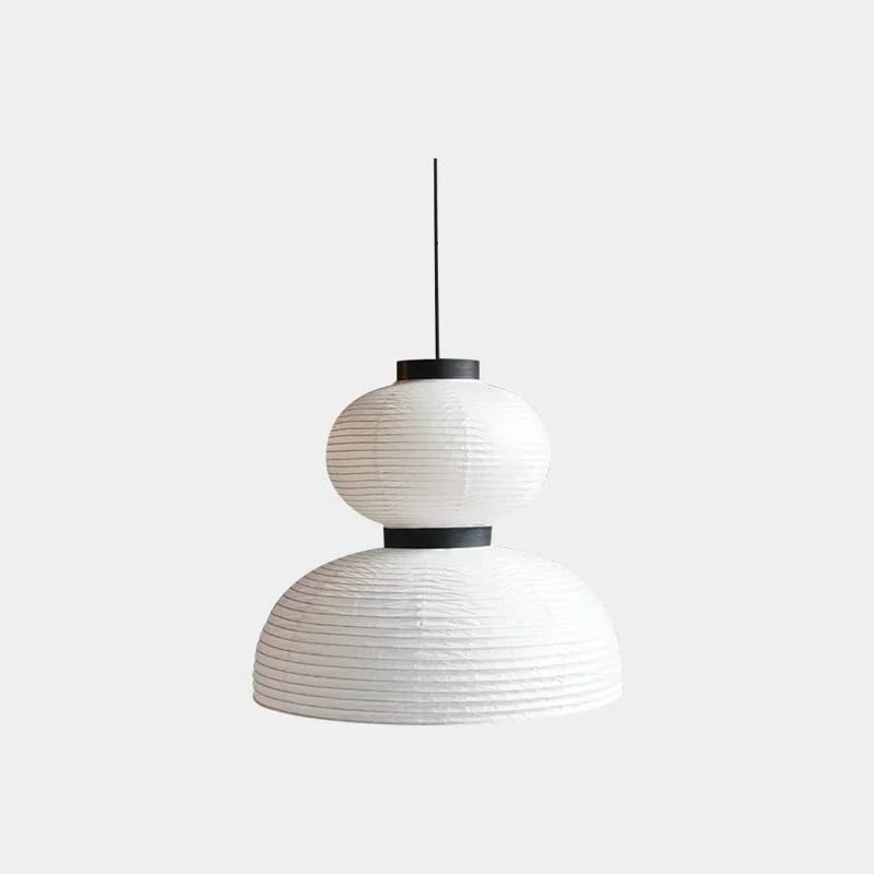 Lustre en papier de riz LED pour un salon moderne et chaleureux